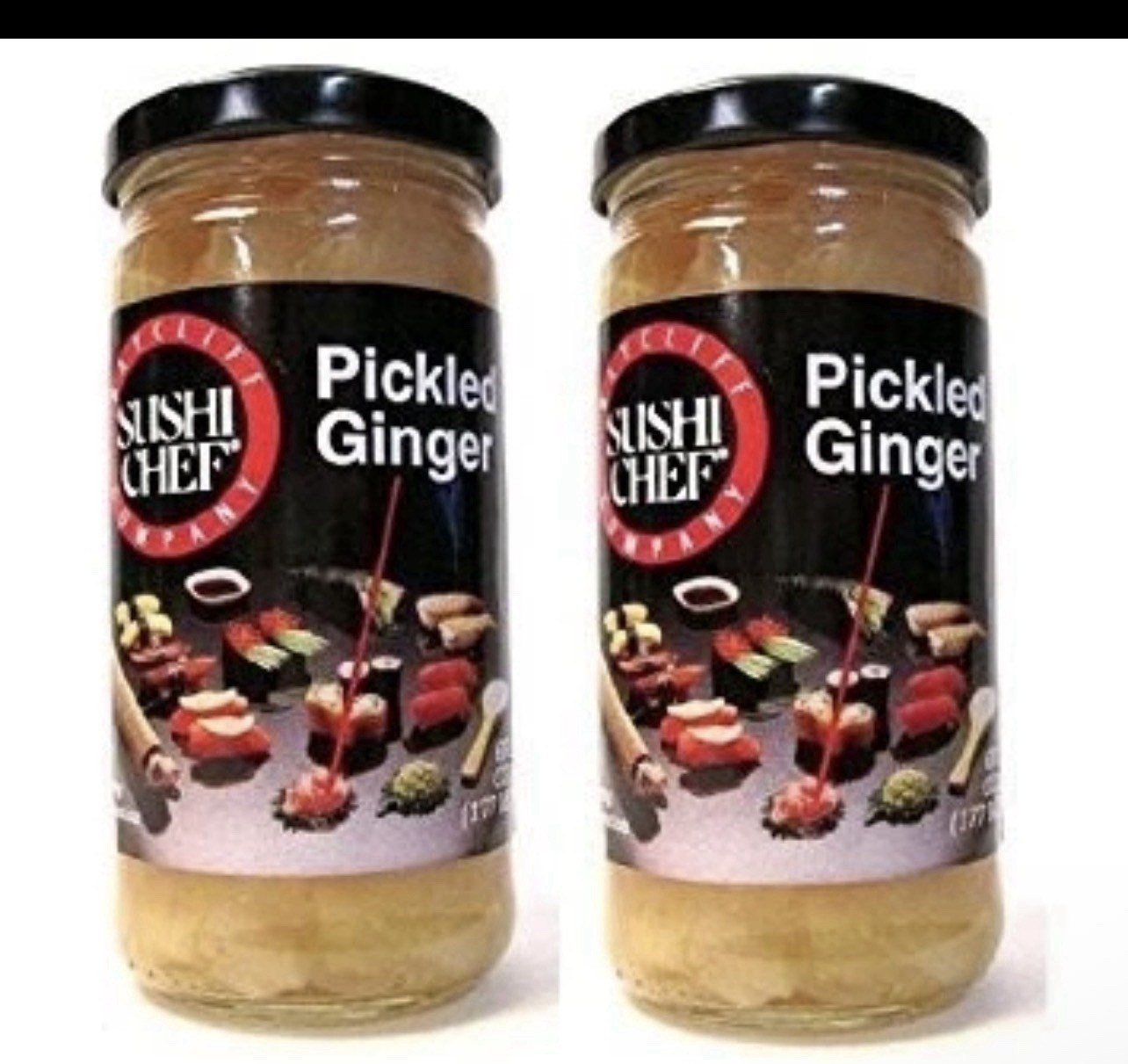 Sushi Chef Pickled Ginger (Pack of 2 Jars) 6 Ounce 2)