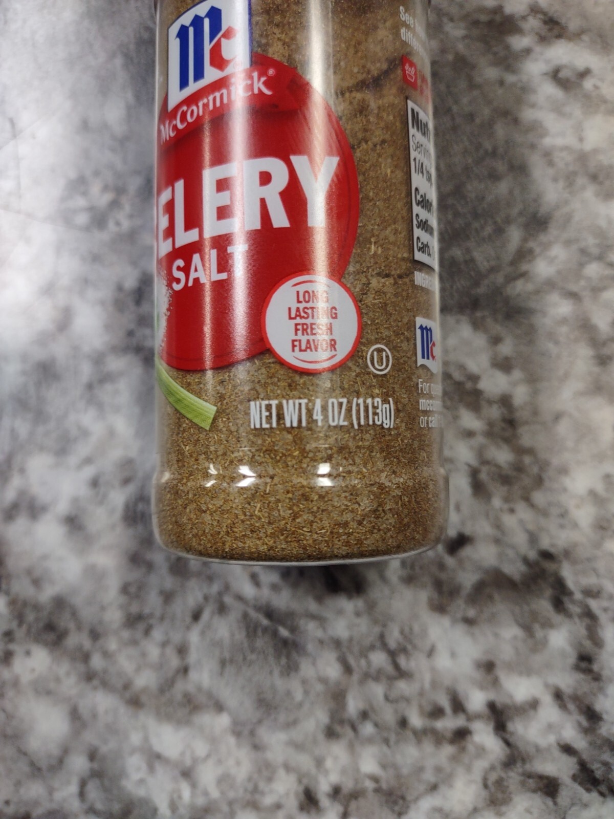 McCormick Celery Salt 4 oz Expiration 08/2027