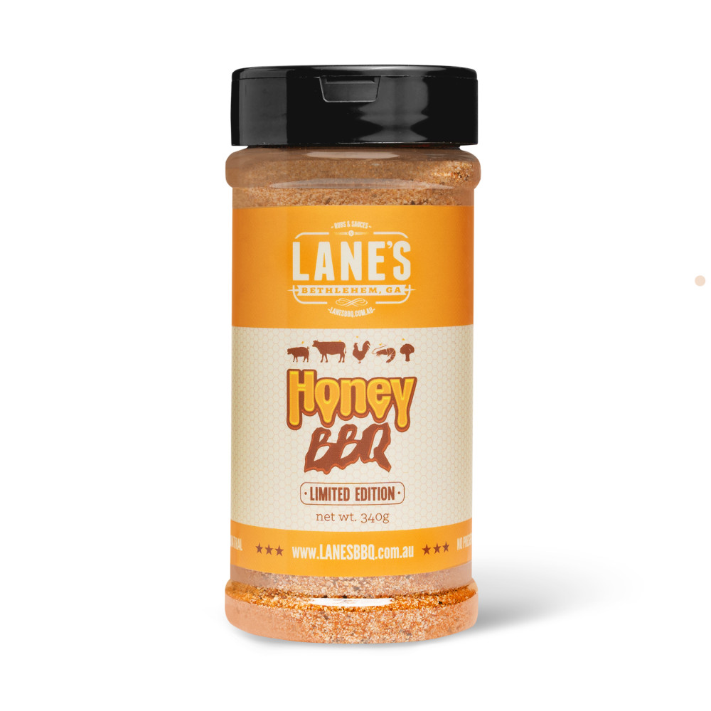 Lane’s Honey BBQ PitMaster Size BBQ Rub Seasoning 340gm