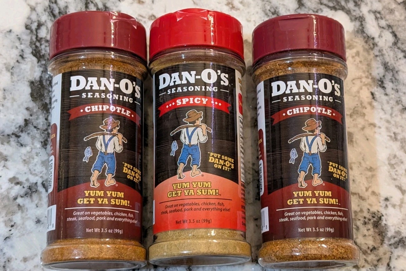 Dan-O’s Various Seasoning 3.5oz LOT of 3 THREE Chipotle And Spicy!
