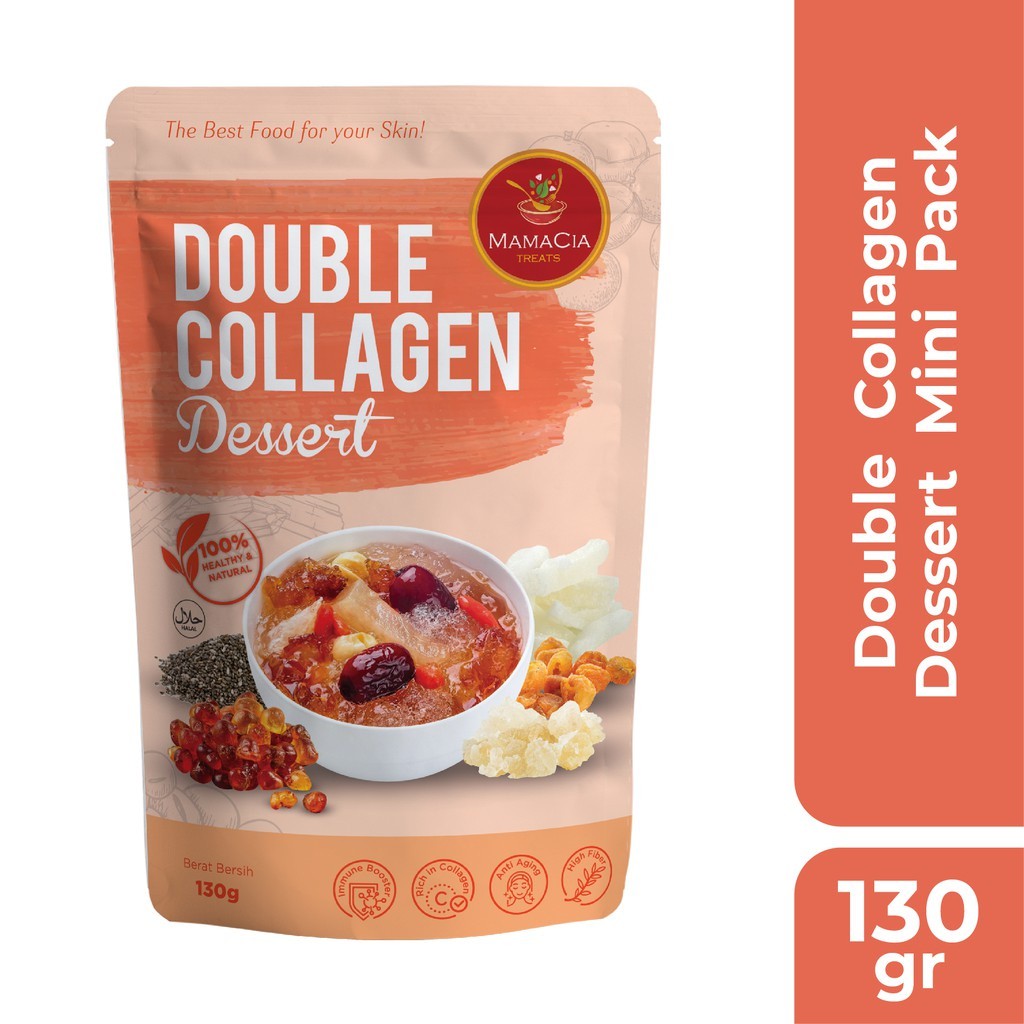 Peach Gum & Double Collagen Dessert Bundle Mini, Dried Mix 255g Natural Herbal