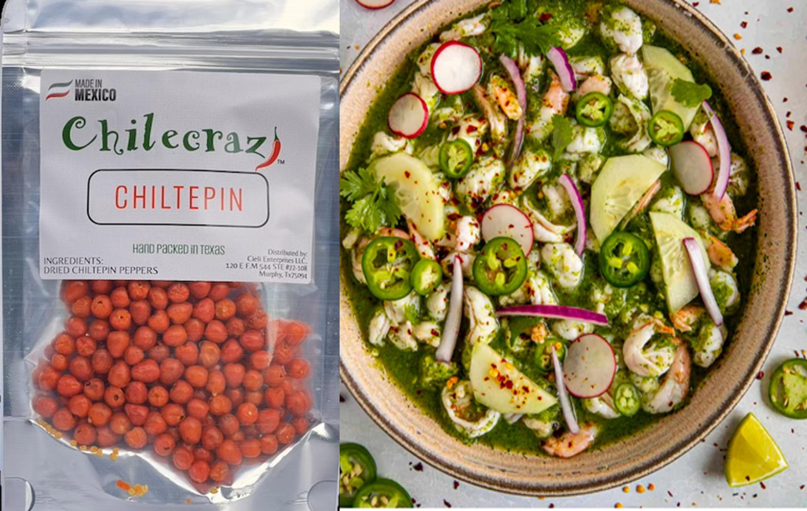 Mexican Dried Chiltepin Peppers 1oz Bag. Great For Use with Seafood Dishes/Ma…