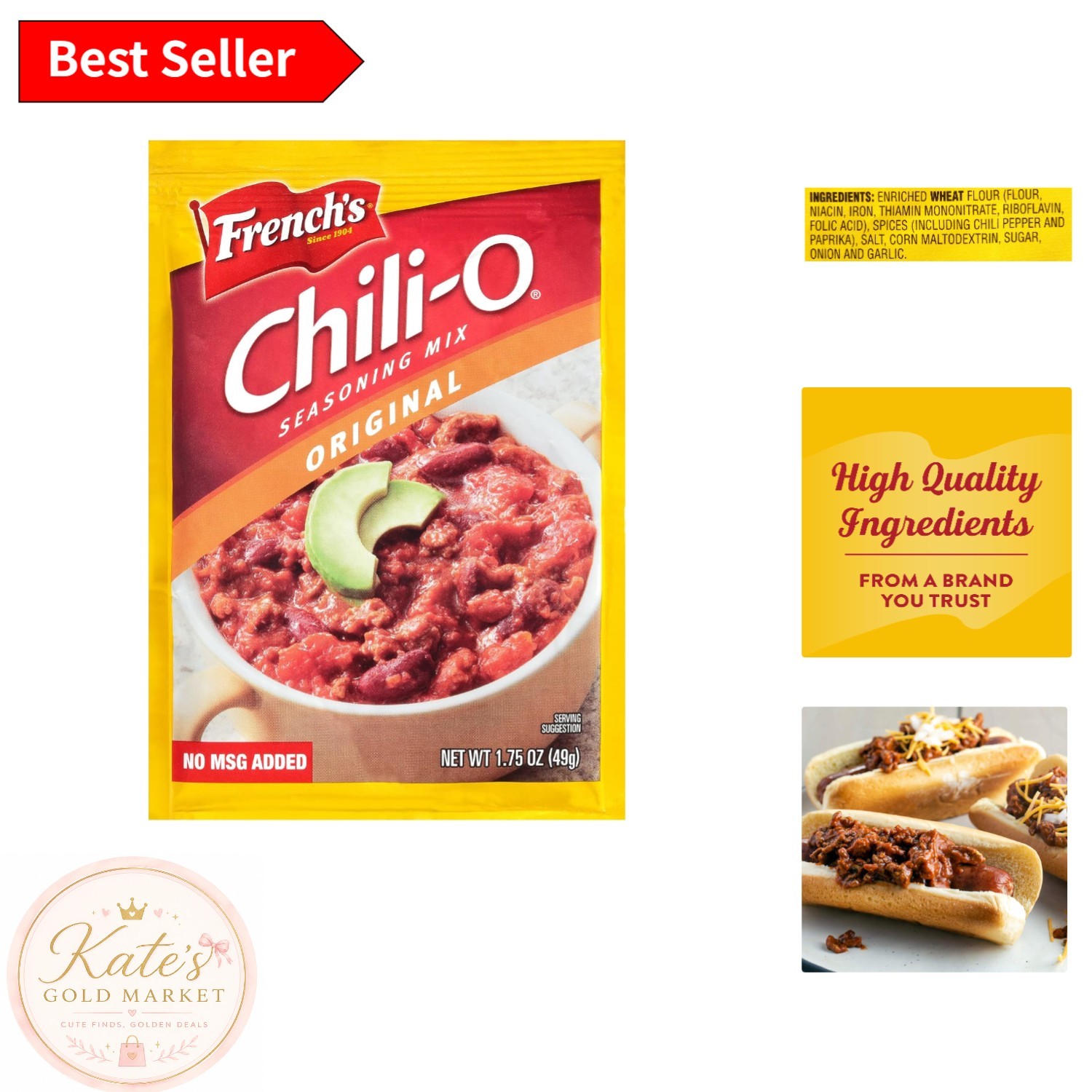 Chili-O 1.75 oz Seasoning Mix –Elevate Your Chili with Rich Flavor & No MSG
