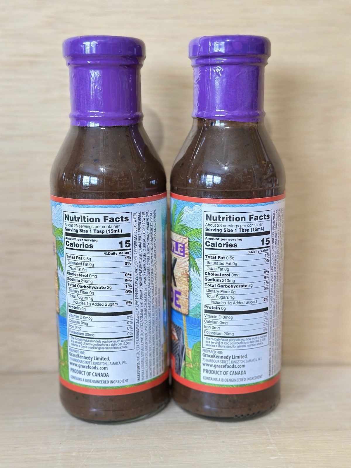 Lot 2-Grace Jamaican Jerk Marinade for Chicken Pork Fish Seafood Authentic-6/26
