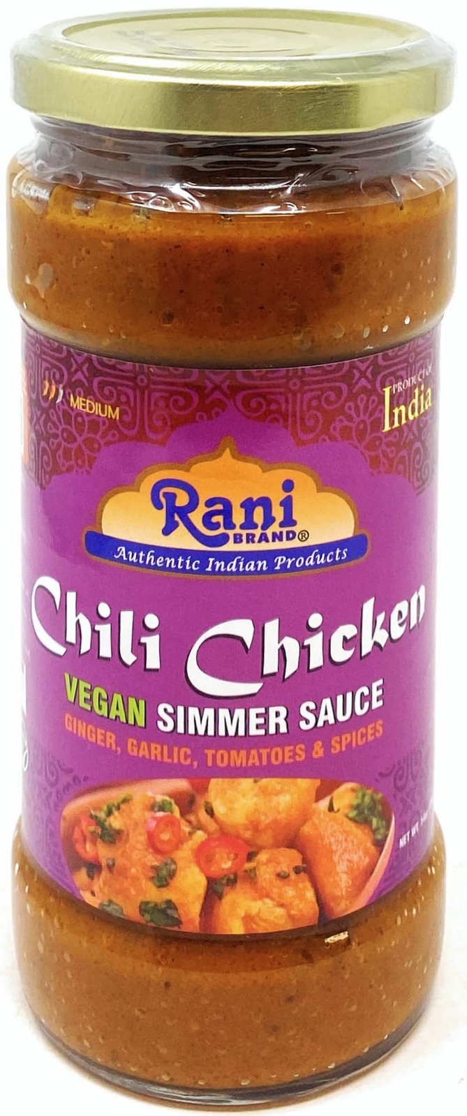 Rani Chili Chicken Curry Vegan Simmer Sauce 14oz (400g) Pack of 5+1 FREE!