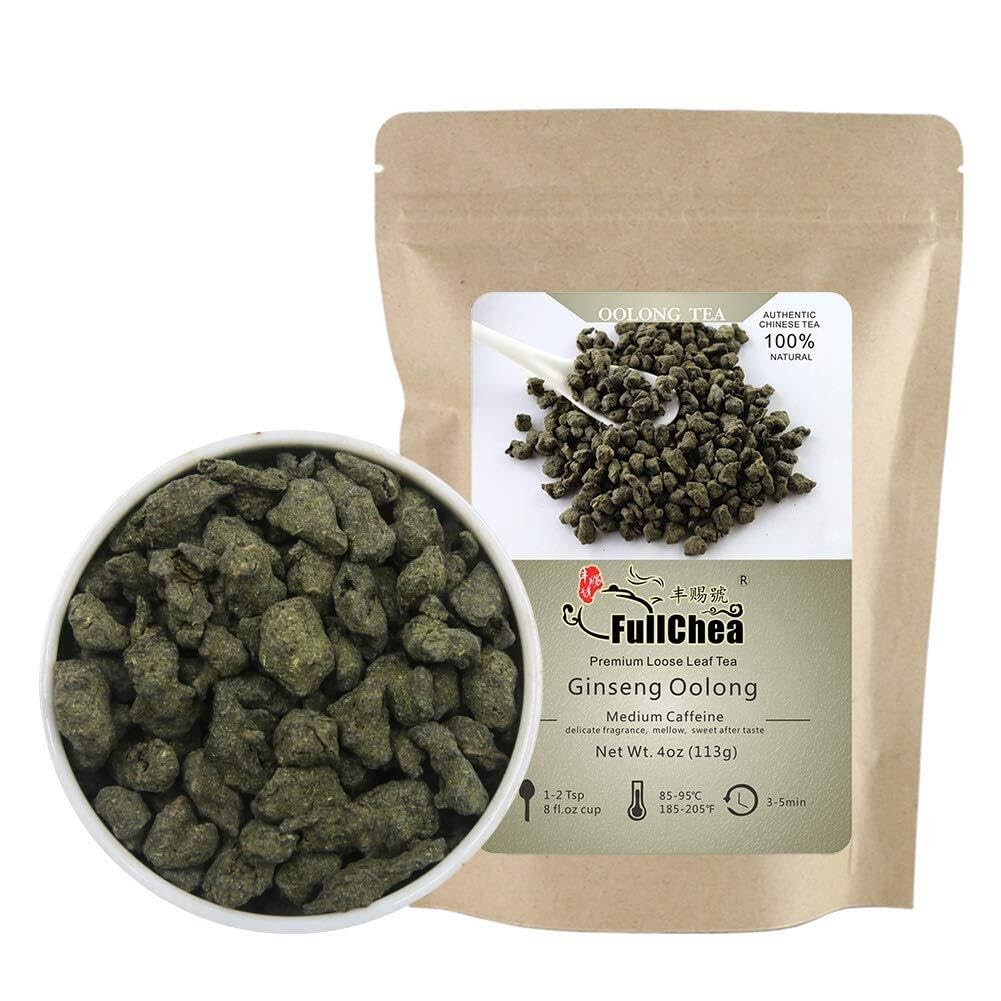 FullChea – Ginseng Oolong Tea – Loose Leaf – 4 Ounce (Pack of 1)