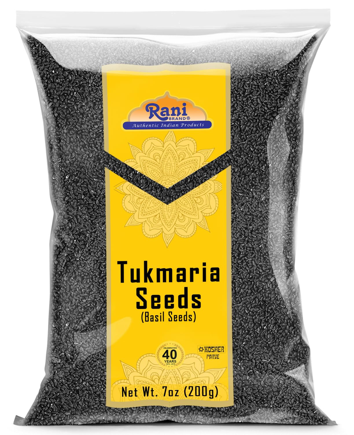 Semillas De Albahaca Santa 7 Oz (200 G) Utilizadas Para El Postre Falooda Sabja