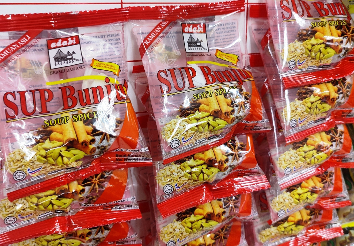10x Adabi Sup Bunjut Herbs Soup Spices 13g Halal Malaysian Seasoning Special Mix