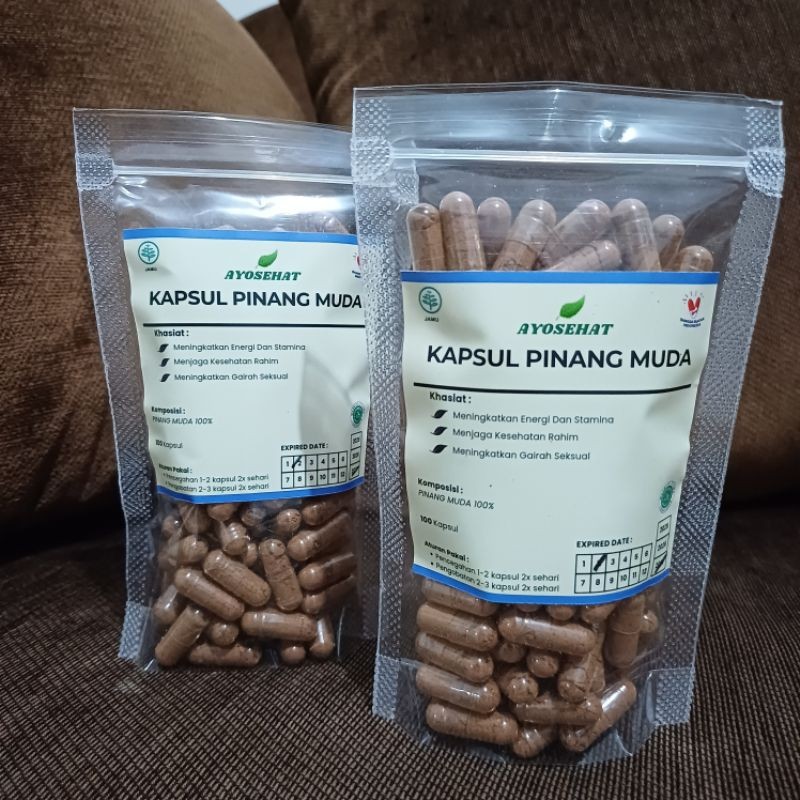Areca (Betel Nut) Capsules 100 Count, Powder Form, Natural Herbal 150g