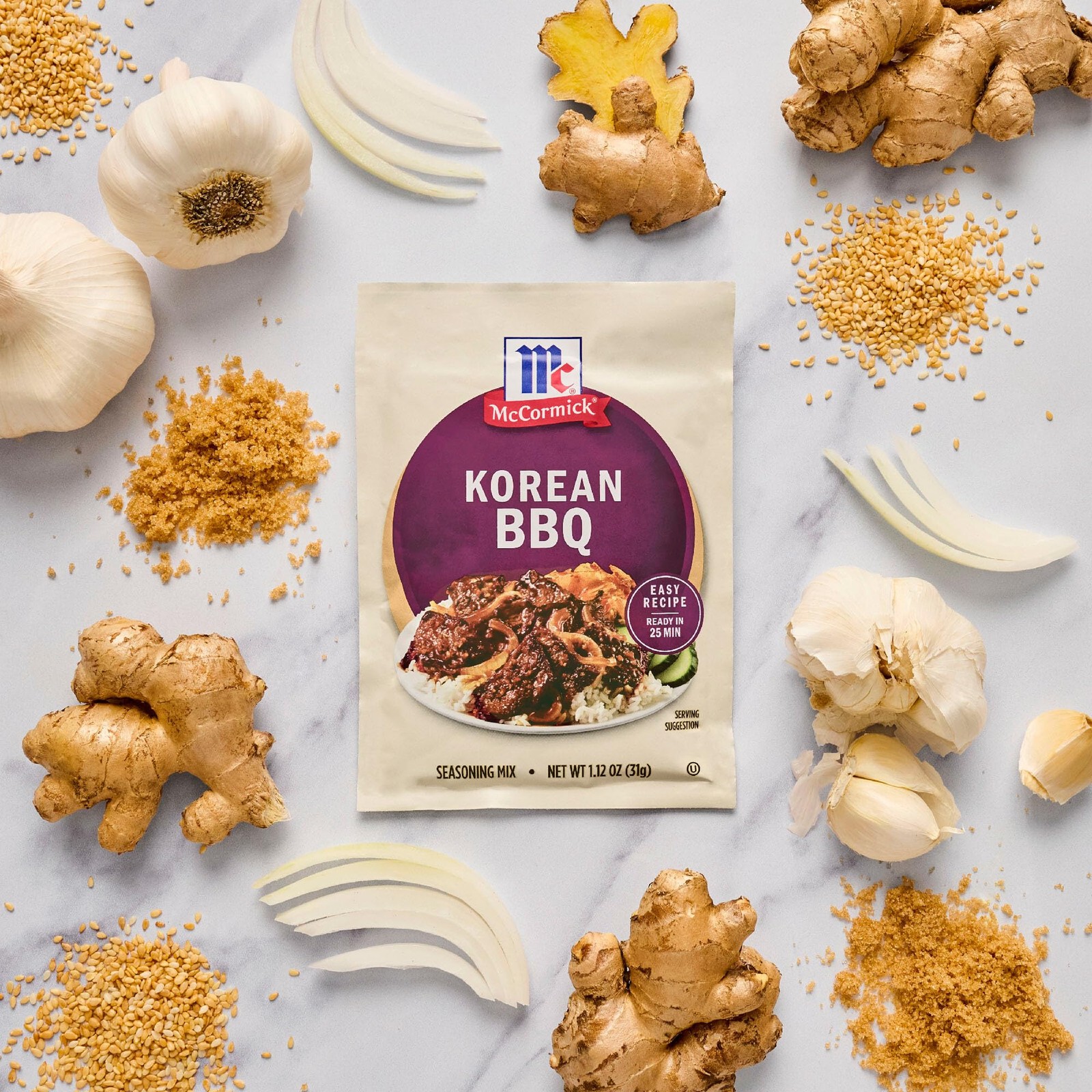 McCormick Seasoning Mix Packet Korean BBQ 3 Pack