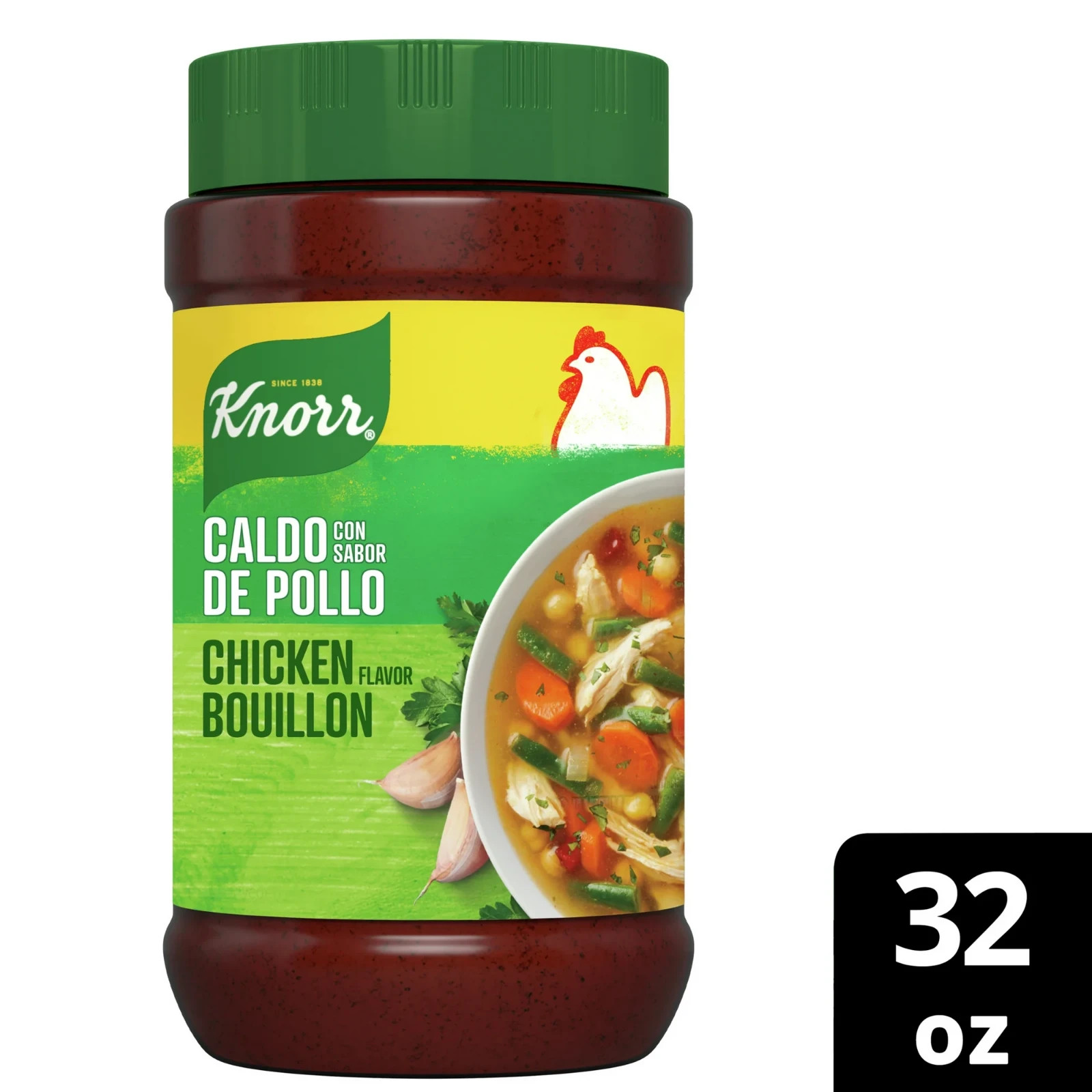 Knorr Shelf Stable Granulated Chicken Bouillon, 32 oz Jar