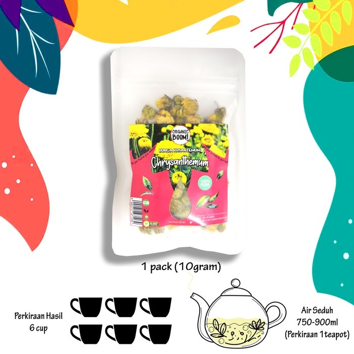 Chrysanthemum Flower 10g Dried Herbal Tea Bright Floral Blend