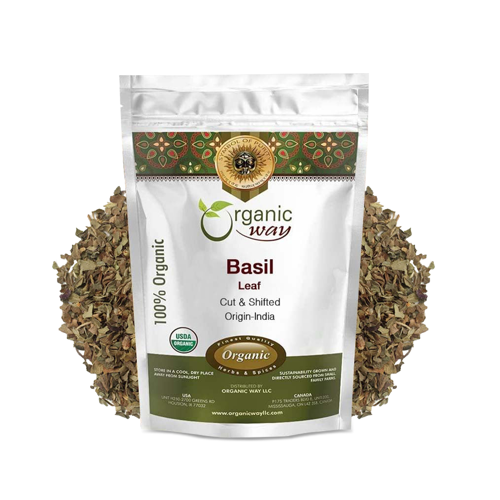 Basil leaf cut and sifted (4 Oz)