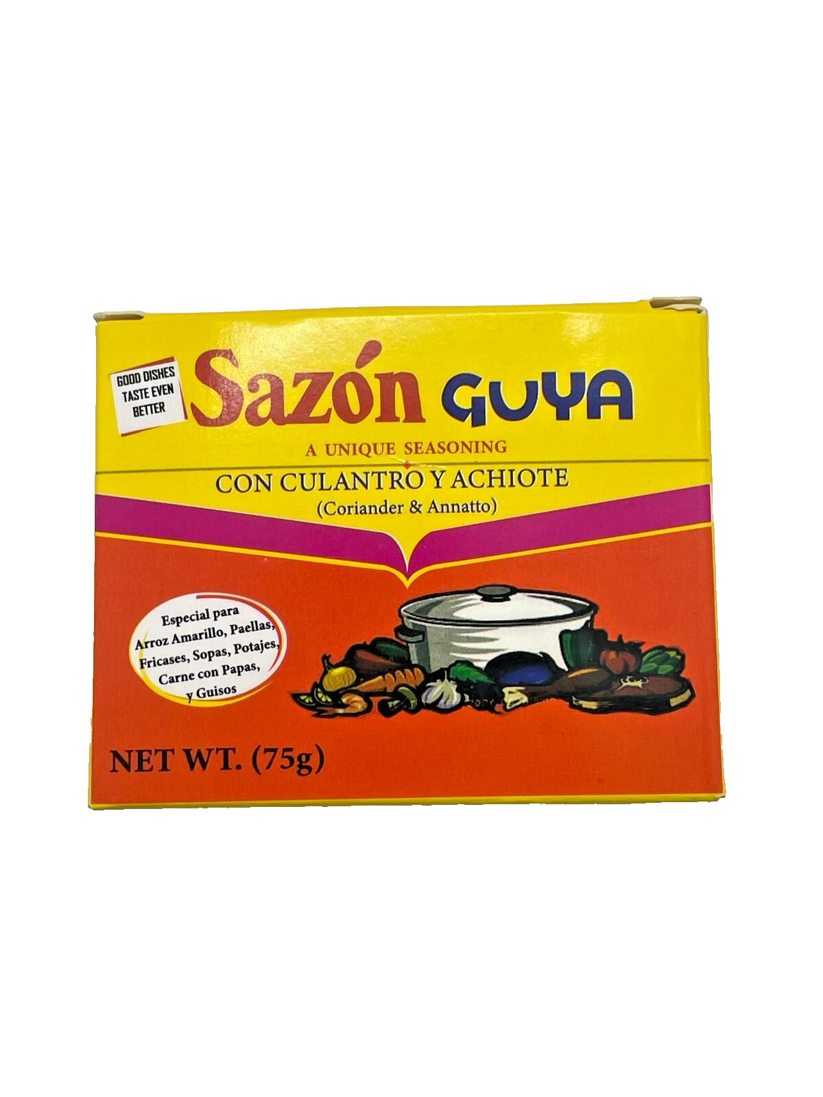 Goya Sazon Con Culantro y Achiote – Spanish Seasoning Packets 75g/2.64oz