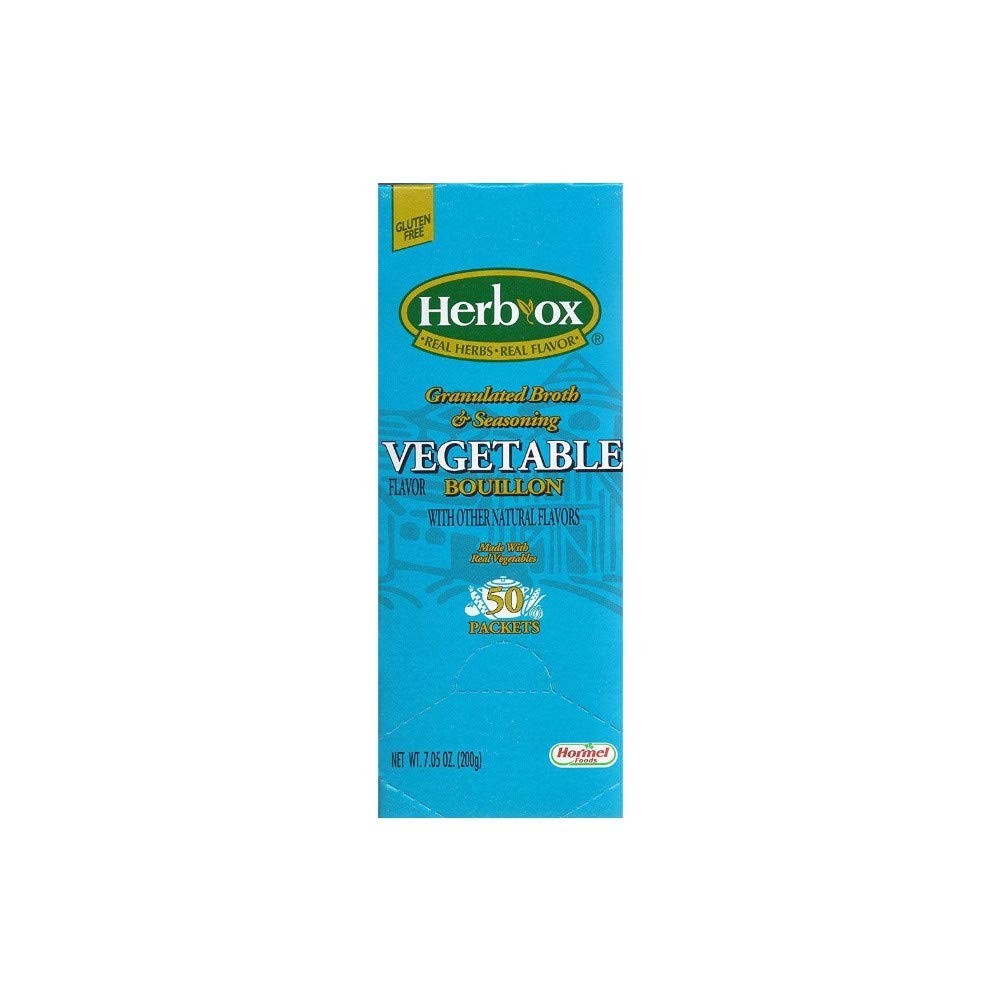 Hormel Herb Ox Vegetable Bouillon 50 Packets 0.14 Ounce (Pack of 50)
