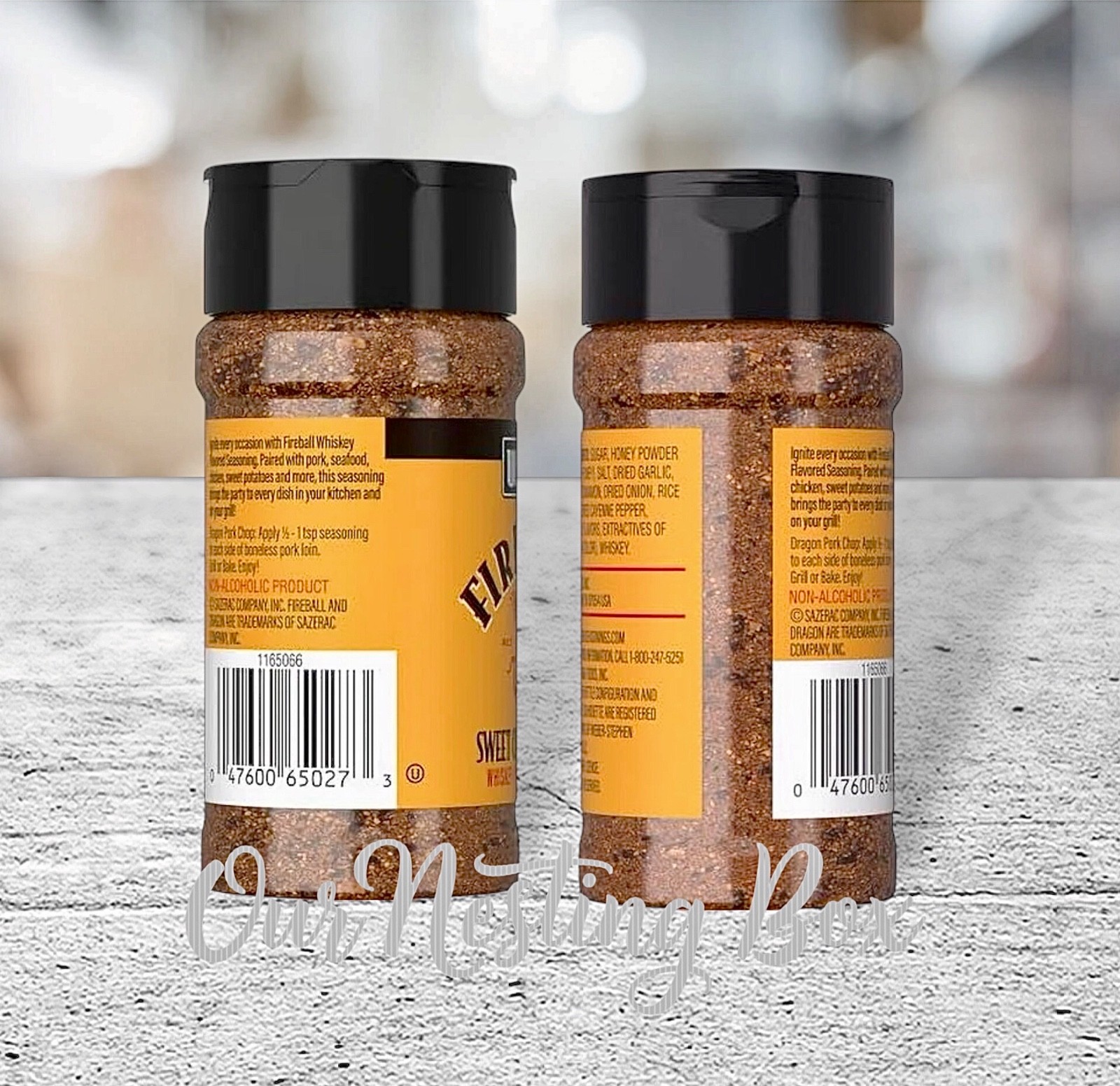 2 Weber Grill All Natural Fireball Sweet Cinnamon Heat Seasoning 3.5 Each