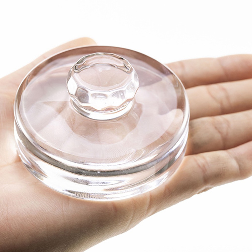 2Pcs Transparent Glass Fermentation Weights for Mason Jars with Airtight Seal