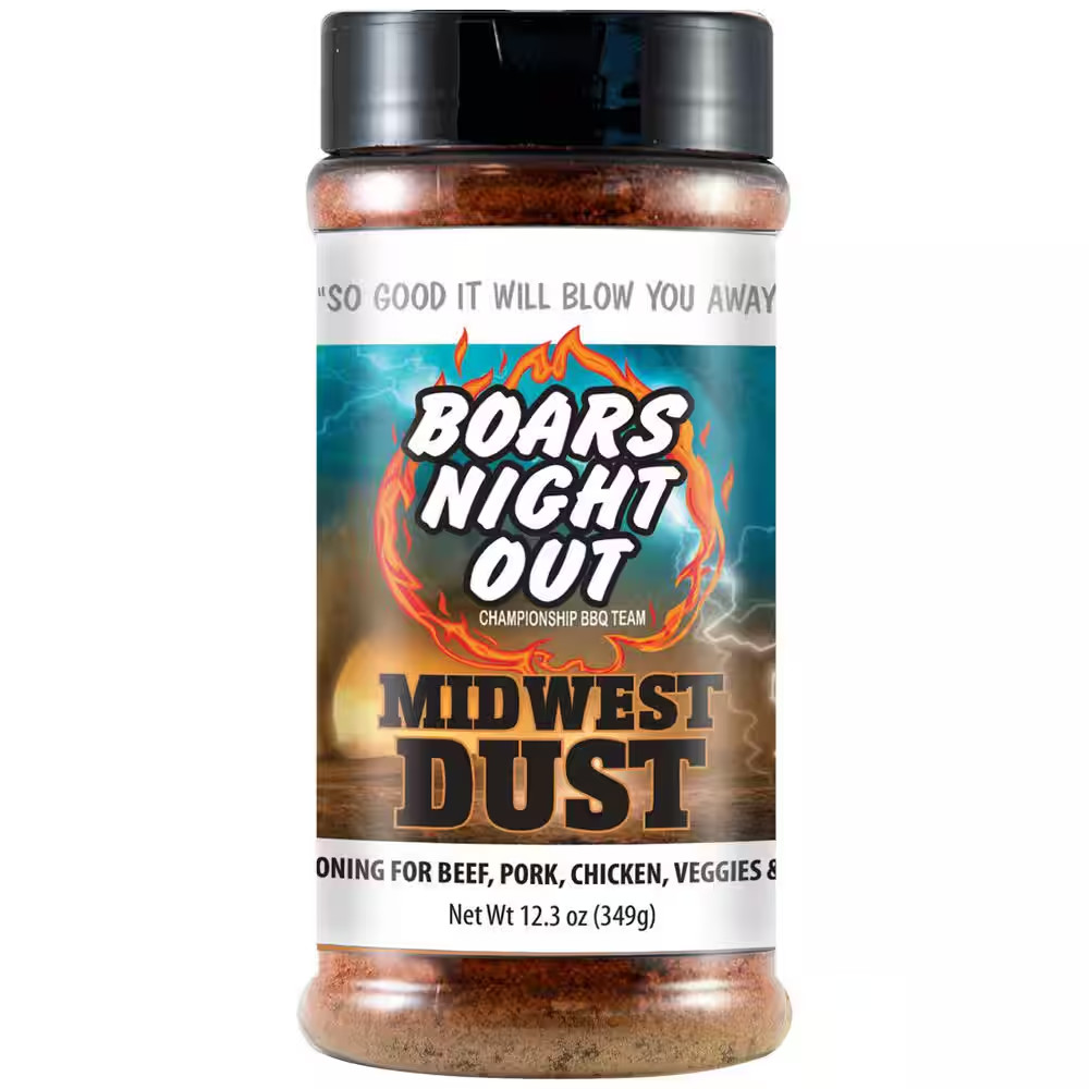Boars Night Out Midwest Dust For Beef, Pork, Chicken, Veggies And Fish 12.3 oz