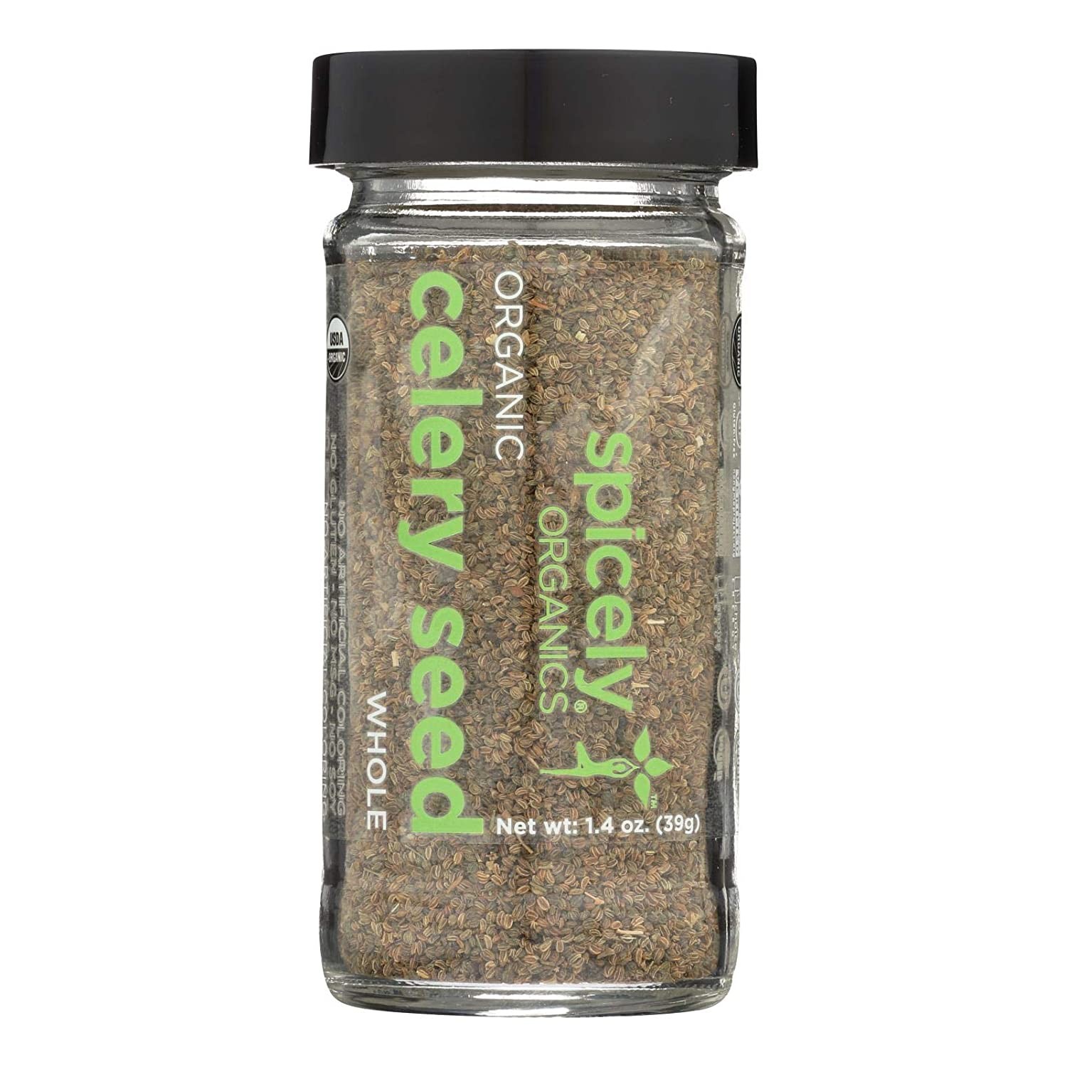 Spicely Organic Celery Seeds, Certified Gluten Free, 1.4 Ounce