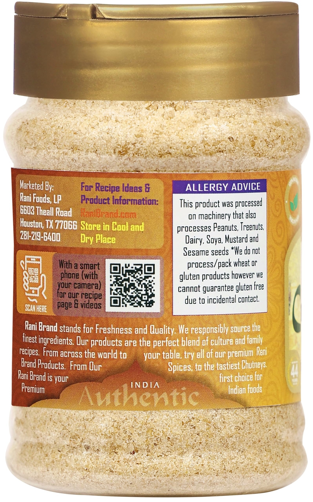 Rani Asafetida (Hing) Ground 3.75oz (106g) PET Jar