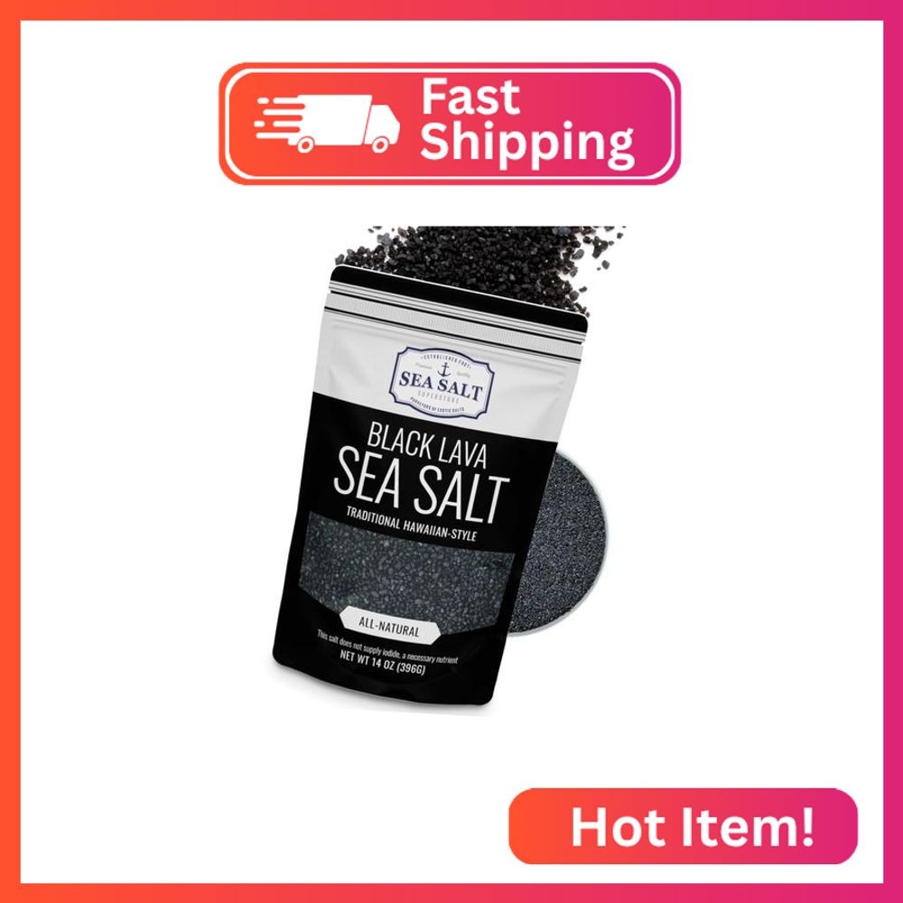 Black Lava Hawaiian Sea Salt Infused with Activated Charcoal – Hawaiian-Style Bl
