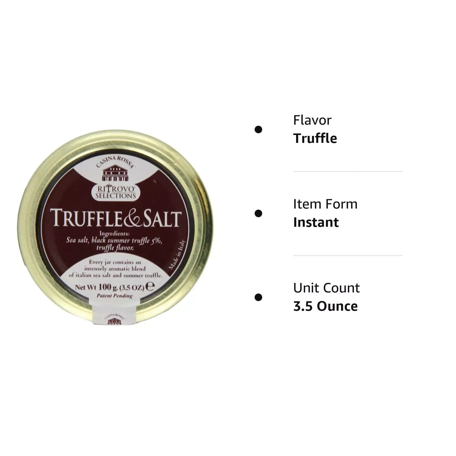 Casina Rossa Italian Sea Salt & Black Summer Truffle Salt | Delicious on steaks