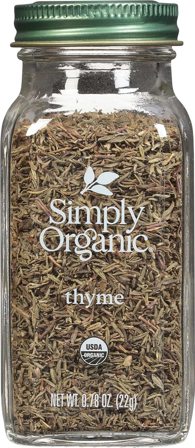 Simply Organic Thyme Leaf Whole Fancy Grade .78 Oz
