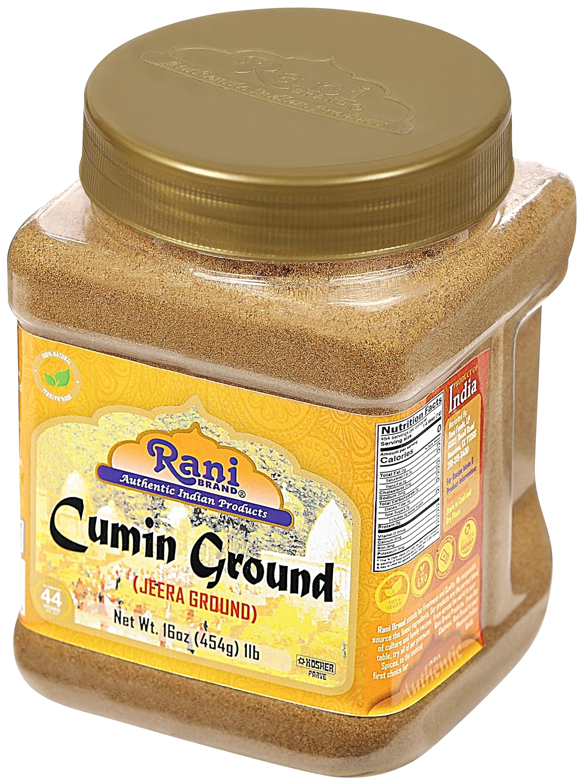 Rani Cumin (Jeera) Powder Spice 16oz (1lb) 454g PET Jar