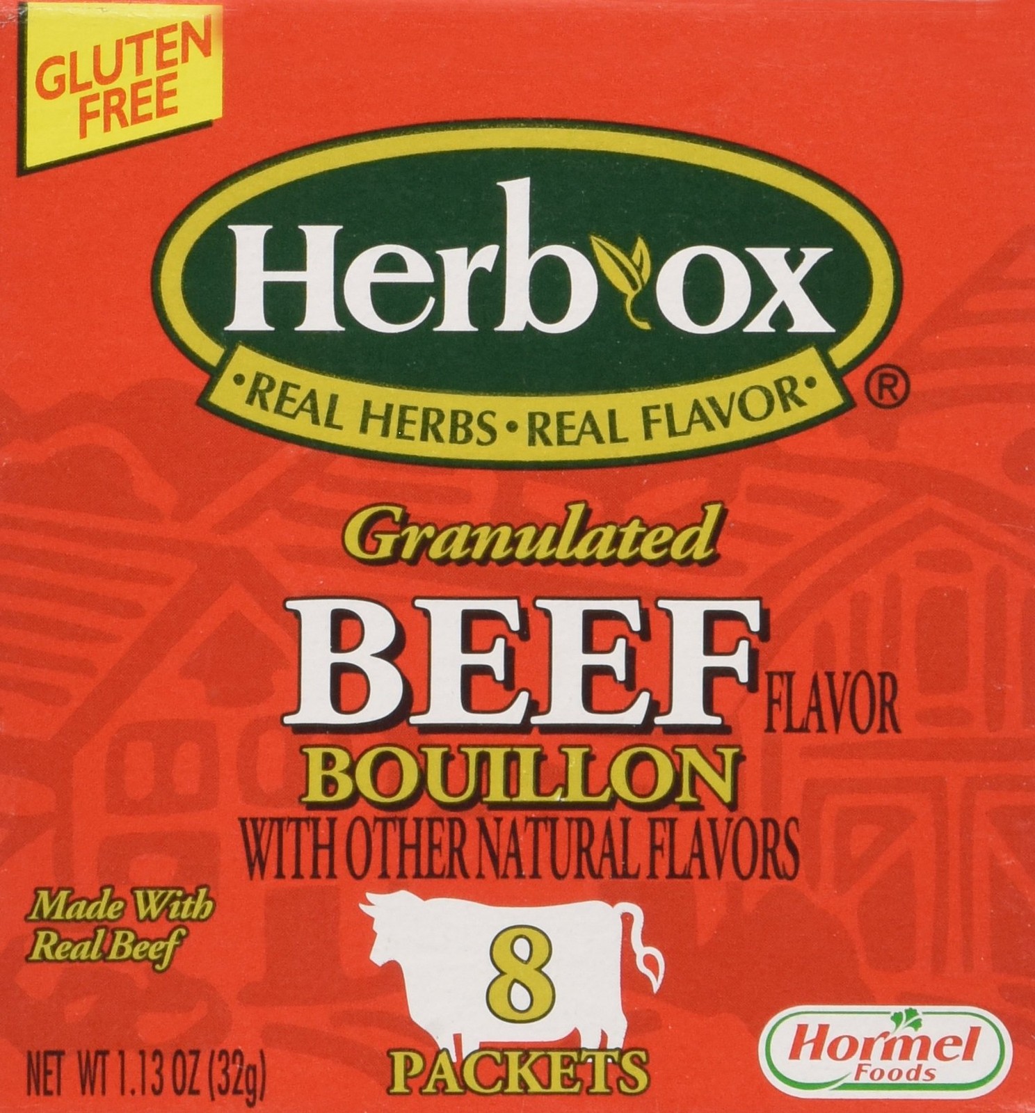 Herb-Ox Bouillon Packets Beef Instant Broth & 1.13 ounce (Pack of 1)