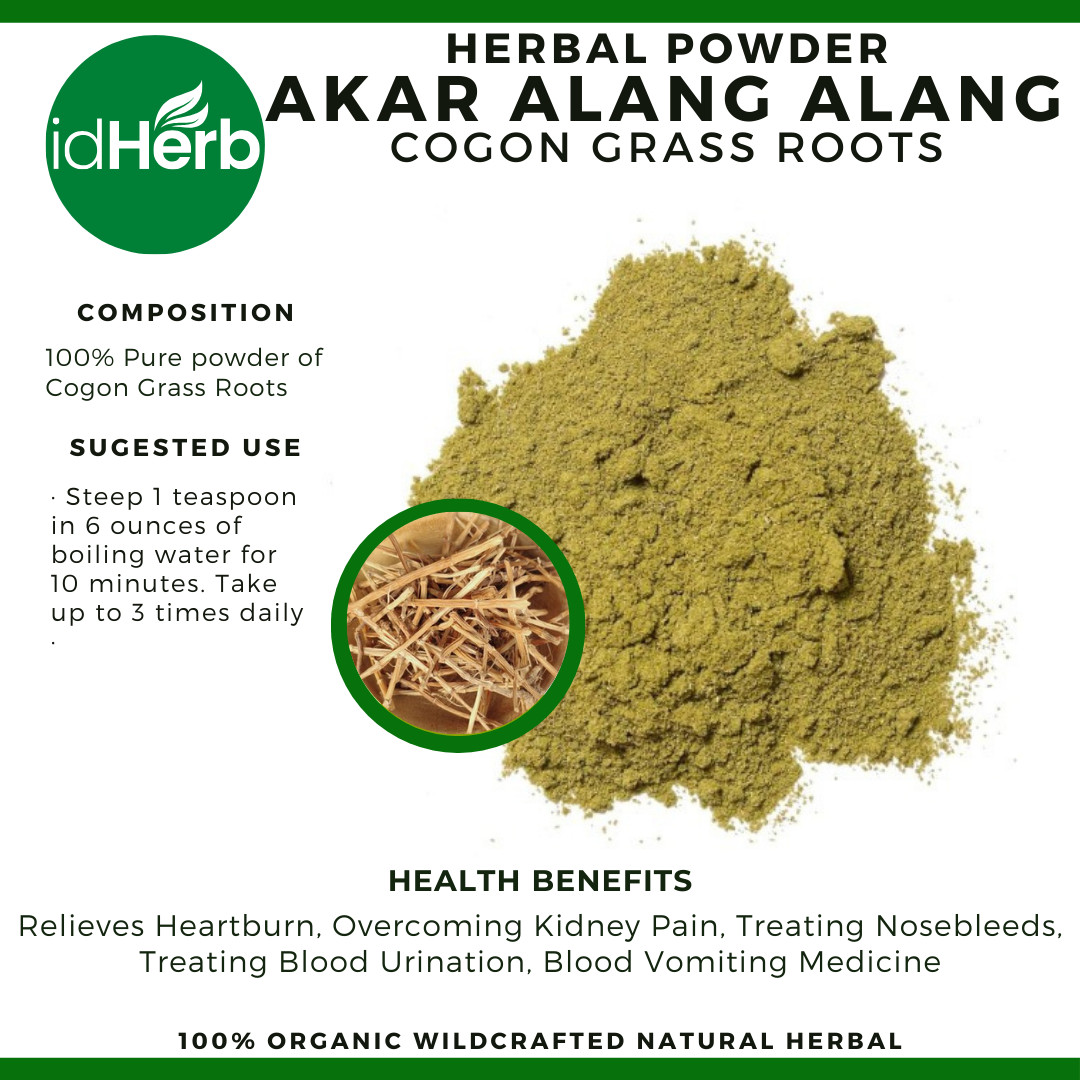 50 g – 500 g Powder Of Cogon Grass Roots Imperata cylindrica Organic WildCrafted