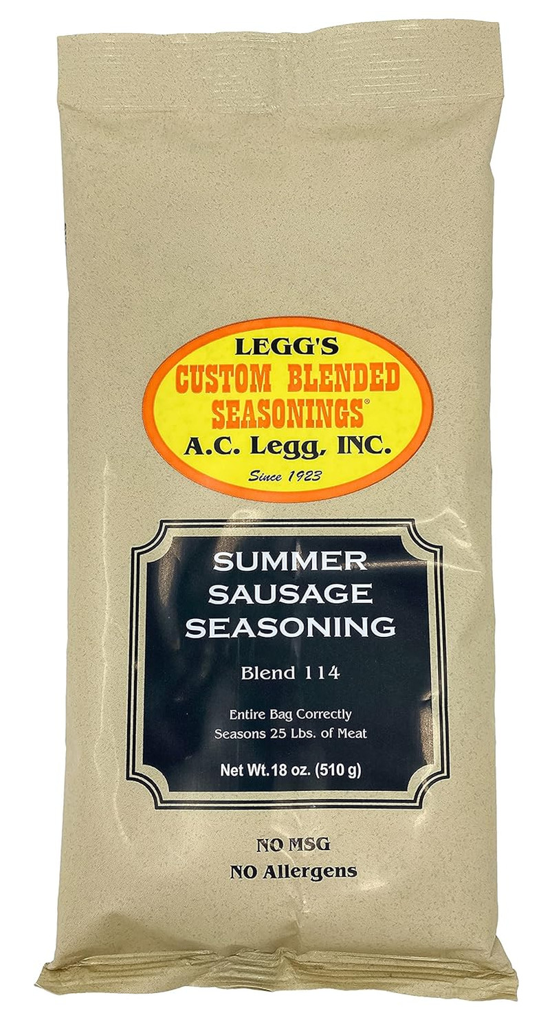 A.C. Legg #114 Summer Sausage Seasoning, 18 Oz- 1 Pack W/Cure