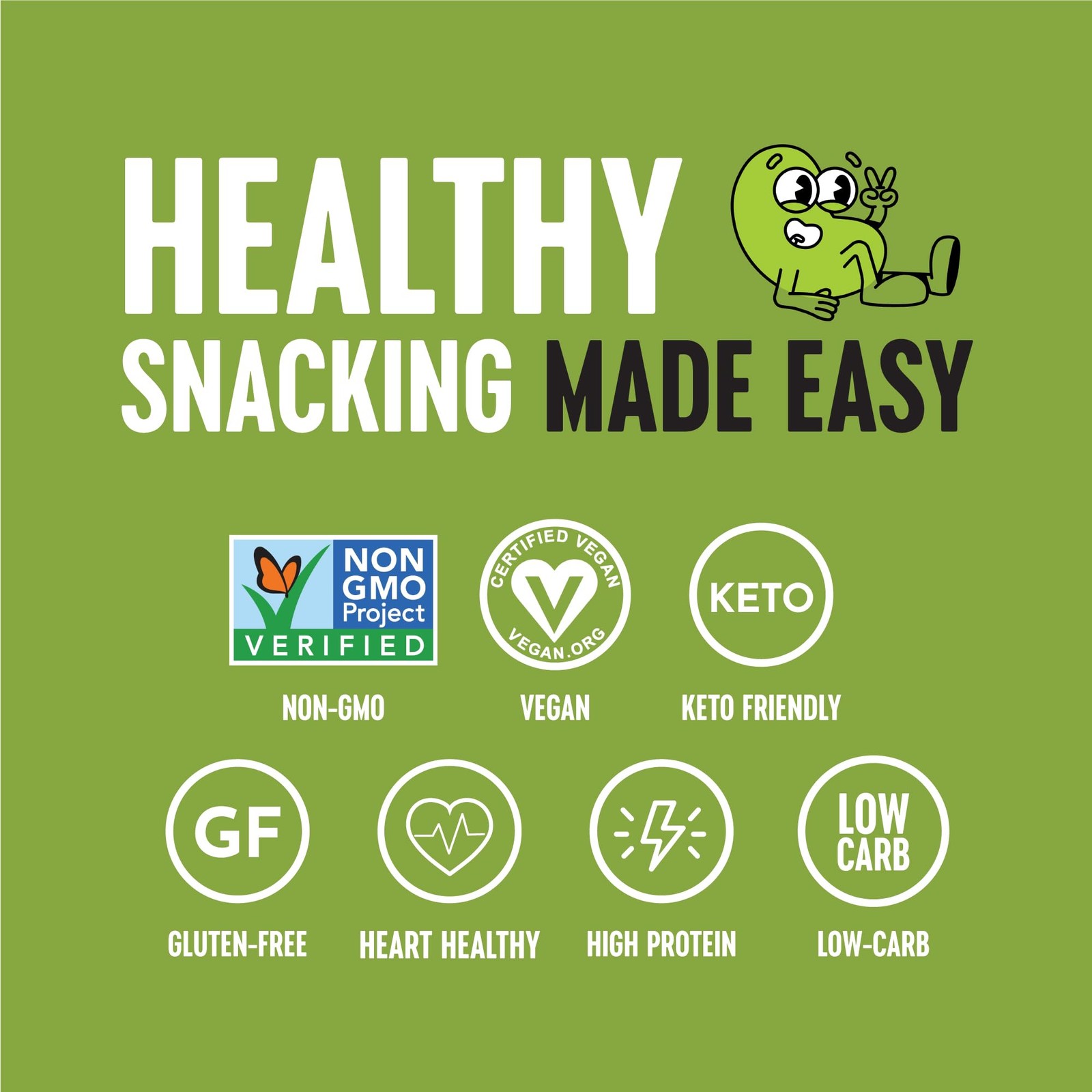Edamame Beans Snack, Wasabi Soy Sauce, 4oz Pack of 3, Gluten Free