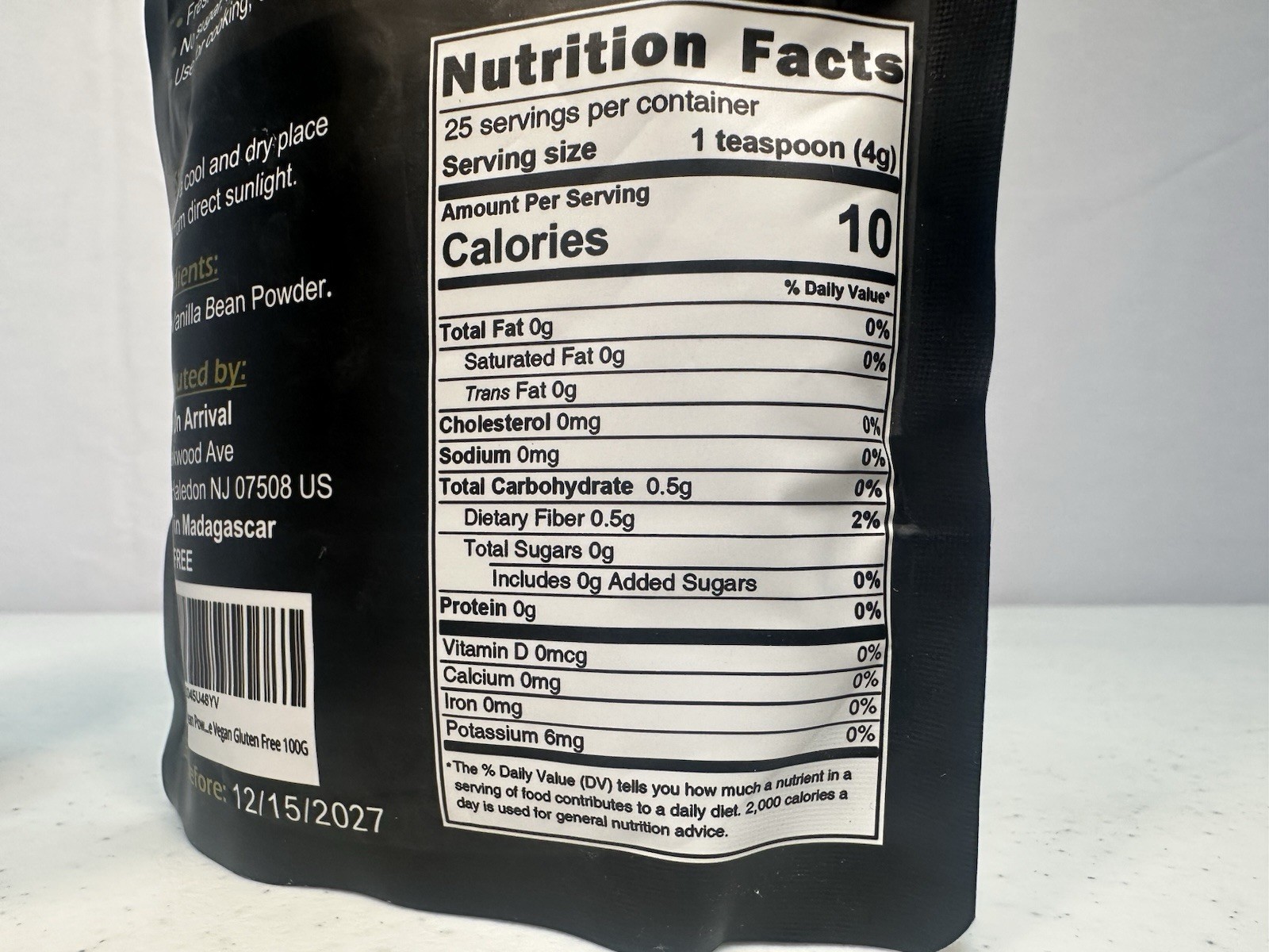 Lot of 2 Vanilla Bean Powder 3.53 Oz Pure Madagascar Flavor Gluten Free Vegan
