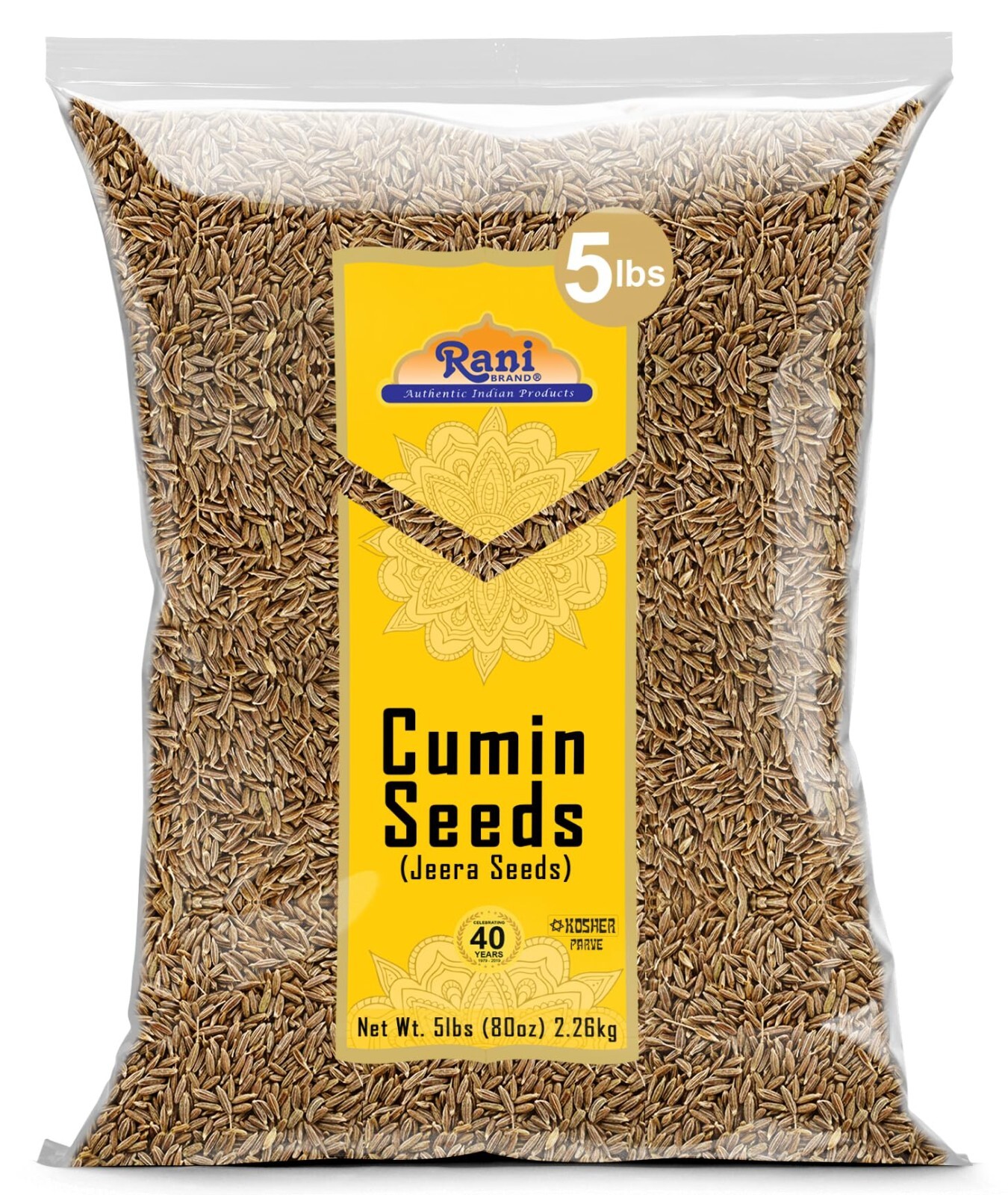 Rani Cumin Seeds Whole (Jeera) Spice 80oz (2.27kg) 5lbs