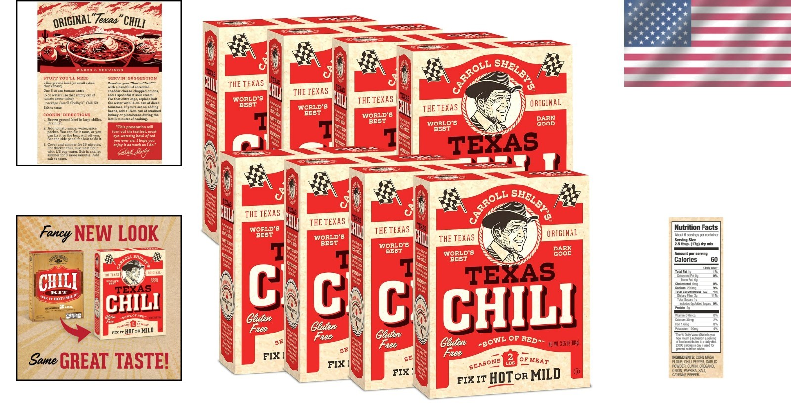 Versatile Chili Seasoning Pack (8 x 3.65oz) – Great for Meals and Parties
