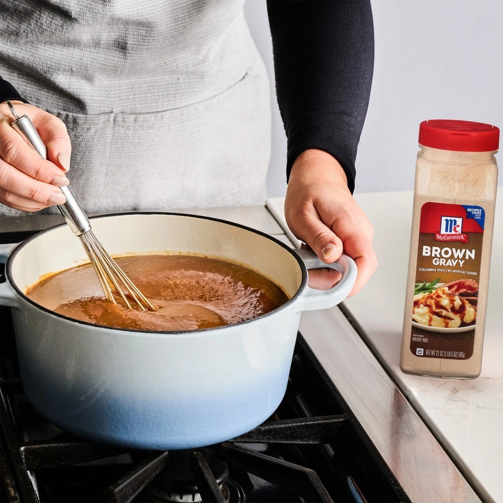 No Artificial Flavors Brown Gravy Seasoning Mix Bottle, 21.0 oz Bottle