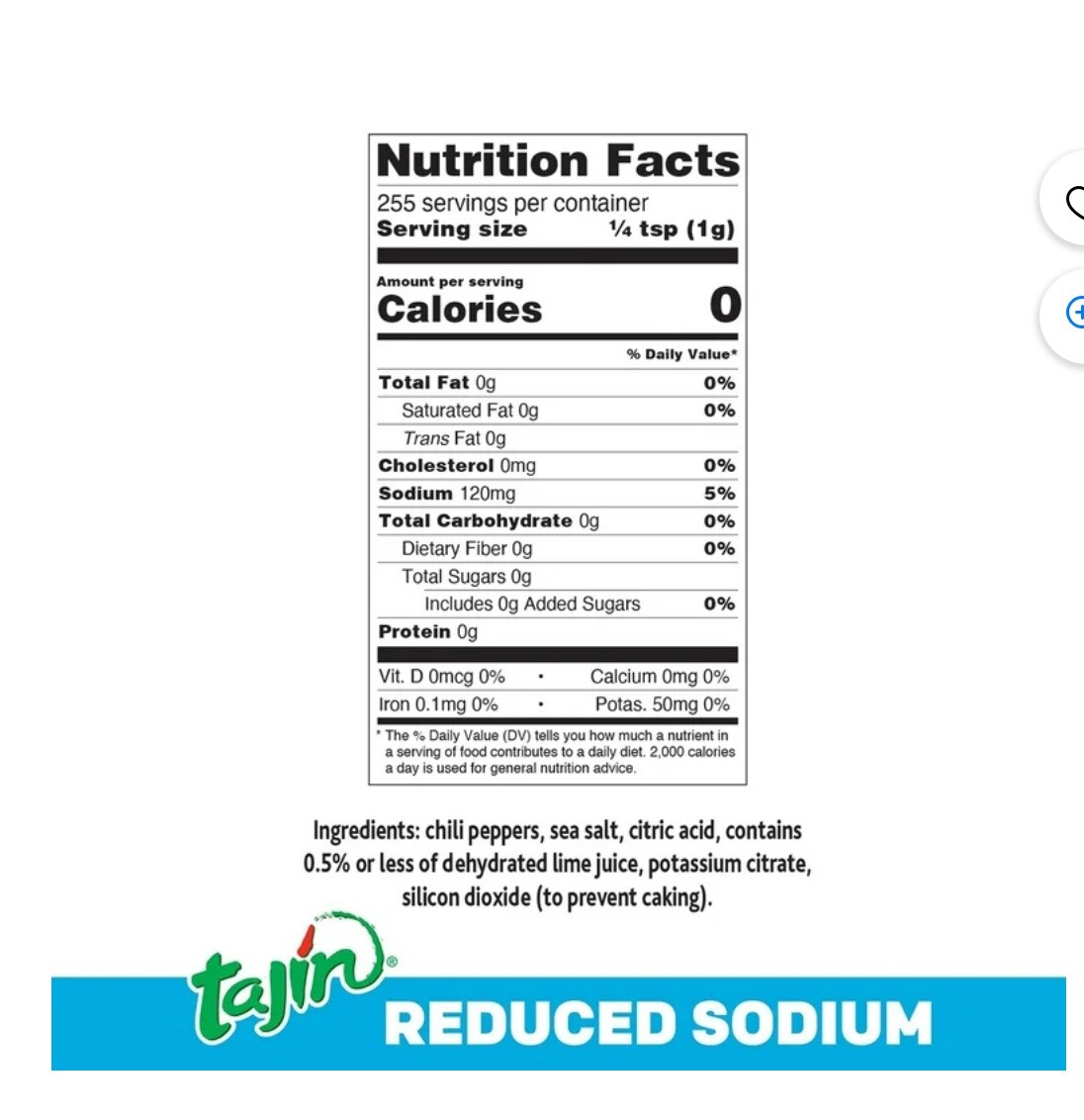 Tajín Clásico Reduced Sodium Seasoning With Lime – 5 oz (Pack of 1)