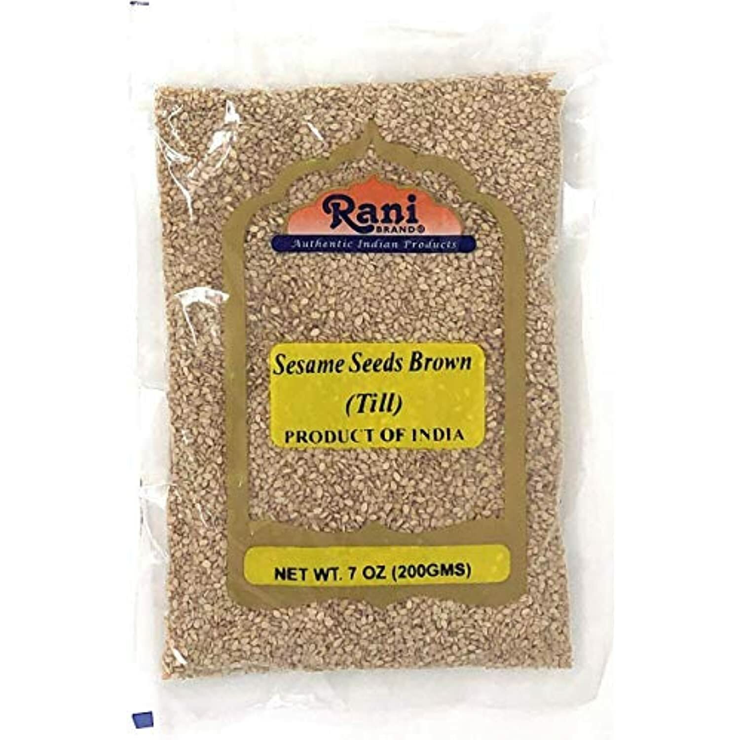 Rani Sesame Seeds Whole Brown, Raw (Till) 7oz (200gm)