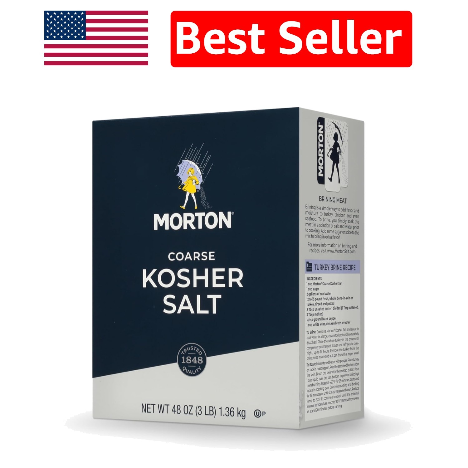 Versatile 48 Ounce Kosher Salt – Elevate Your Cooking with Extra-Fine Crystals
