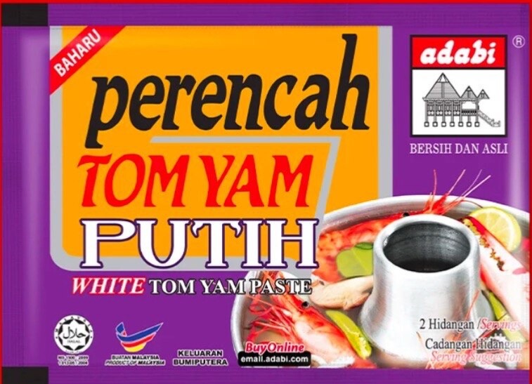 Adabi Tomyam Putih Paste Halal The Whole Family’s Favorite (40g x 10pck)