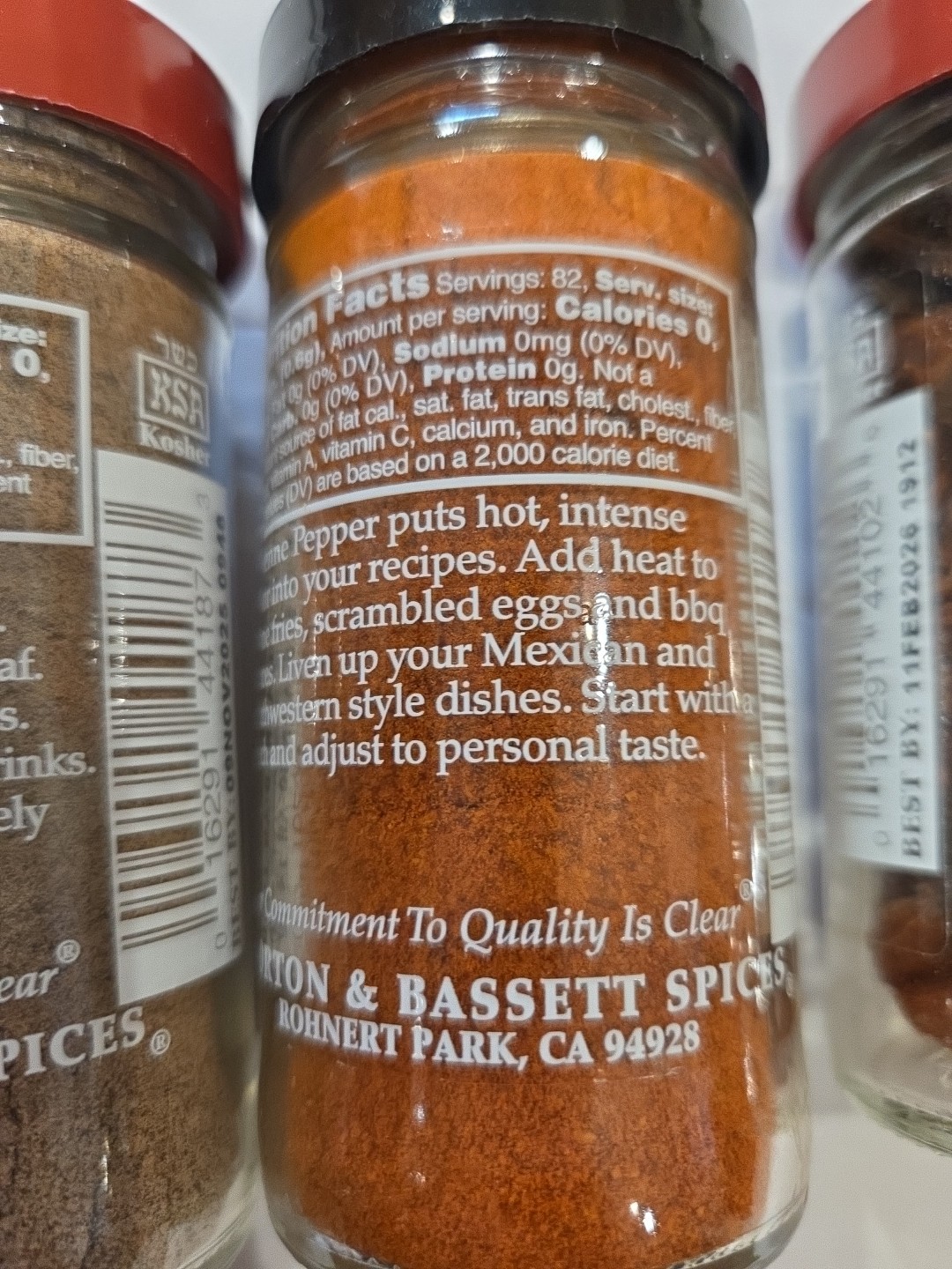 Morton Bassett ASS’T Spices–LOT Of THREE– Cardamom, Cayenne Pepper, Star Anise