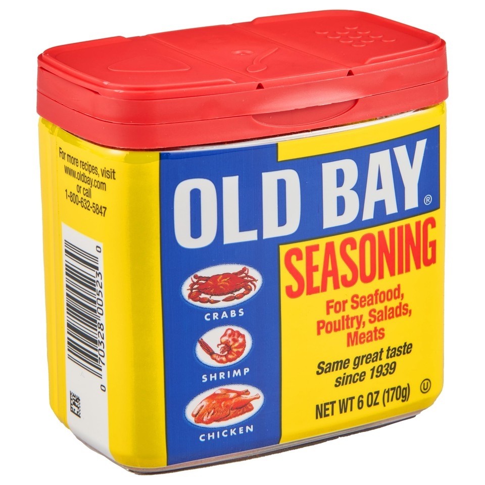 OLD BAY Seafood Poultry Meat Seasoning Six (6) Ounce Classic Can Design