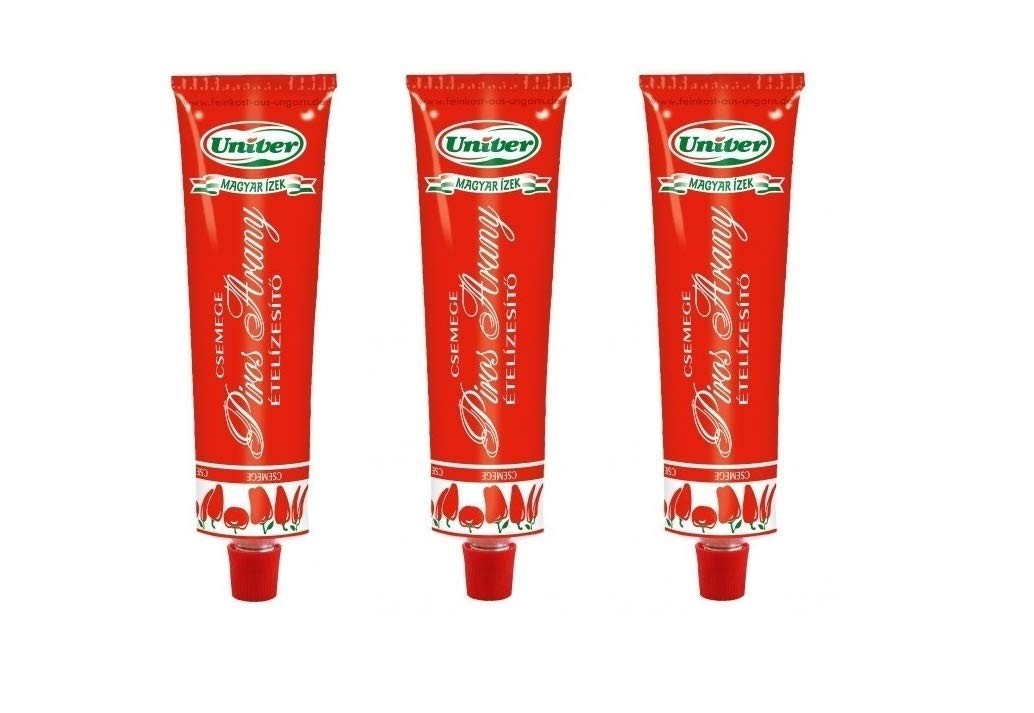 (Pack of 3) Authentic Univer Red Gold Hungarian Paprika Paste MILD SWEAT Csem