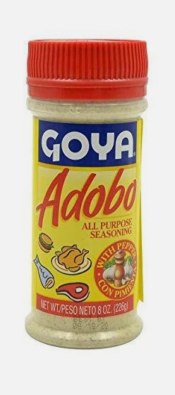 Adobo Goya Seasoning All Purpose with pepper 8oz (Pack of 4) exp : 12/2027