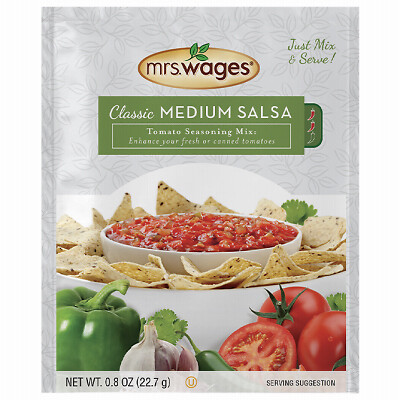 Mrs. Wages W579-H6425 Classic Medium Salsa Mix, .8-oz. – Quantity 12