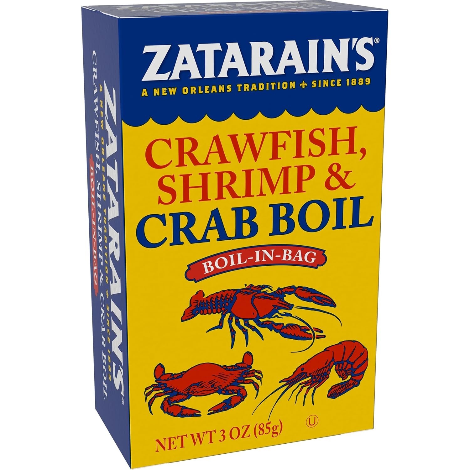 Elevate Your Seafood: New Orleans Crawfish, Shrimp & Crab Boil, 3 oz Pack of 6