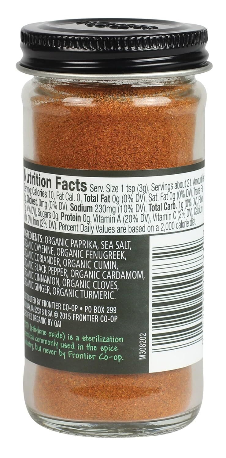 Frontier Organic Seasoning, Berbere, 2.3 Ounce