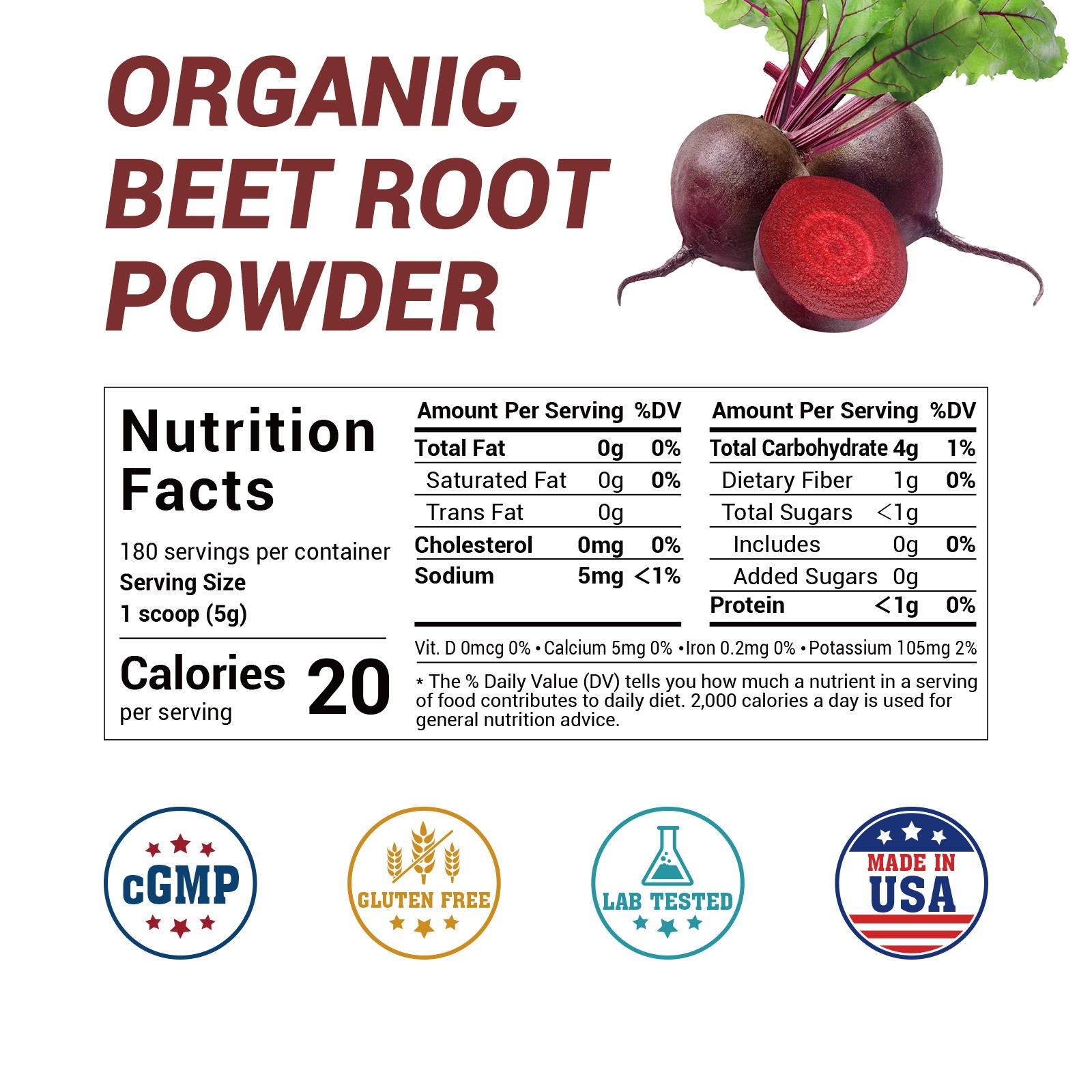2 Lbs Organic Beet Root Powder Organic Beetroot Supplement Natural Beet Powder