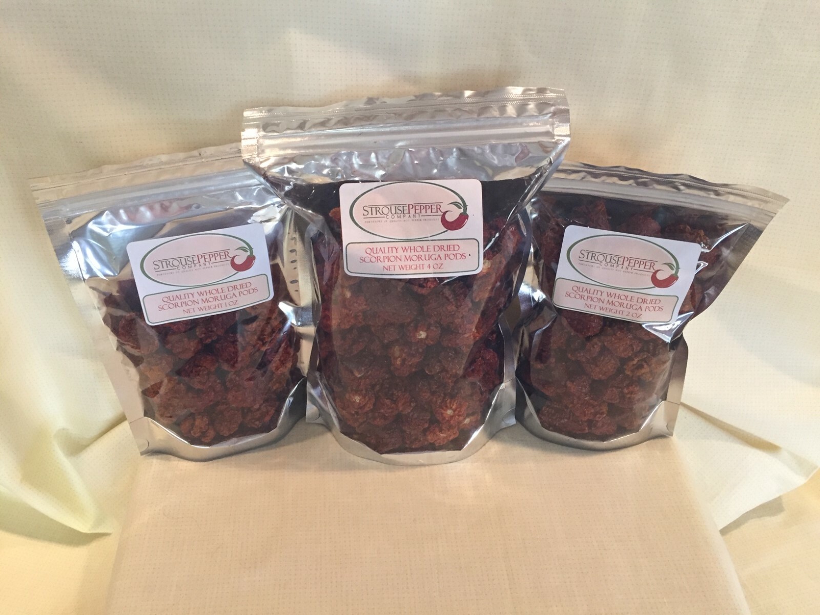 1, 2, OR 4 OZ QUALITY WHOLE DRIED TRINIDAD MORUGA, PROUDLY GROWN IN THE USA
