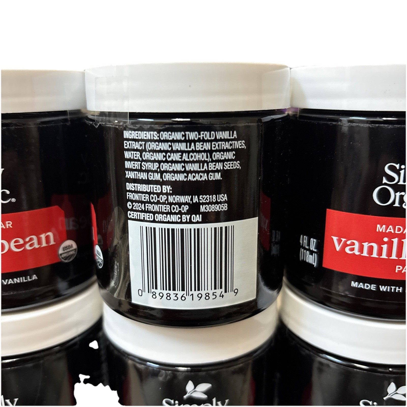 6-PACK Simply Organic Vanilla Bean Paste 4oz Each BB 11/2028